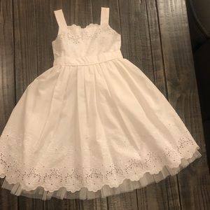 Girls white sundress size 5